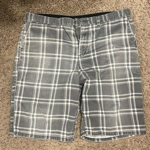 Mens DC plaid shorts